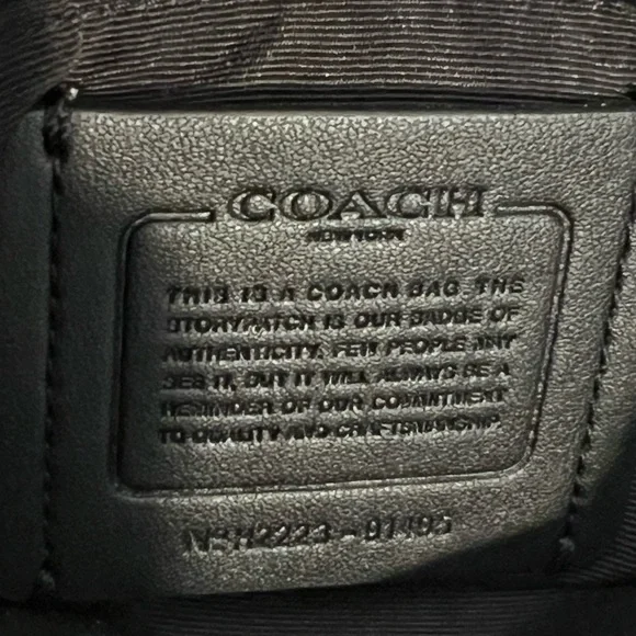 EUC Coach Black and Brown monogram Handbag - Picture 8 of 9